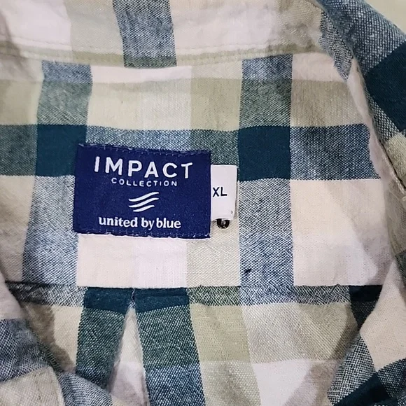 Men green XL casual/dress shirt - Picture 7 of 9